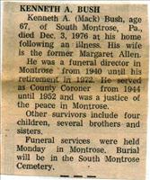 Bush, Kenneth A.